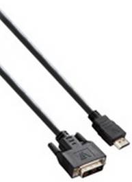 Rca Informatique - image du produit : HDMI TO DVI-D SINGLE LINK 2M HDMI TO DVI-D CABLE 1080P FHD 2M