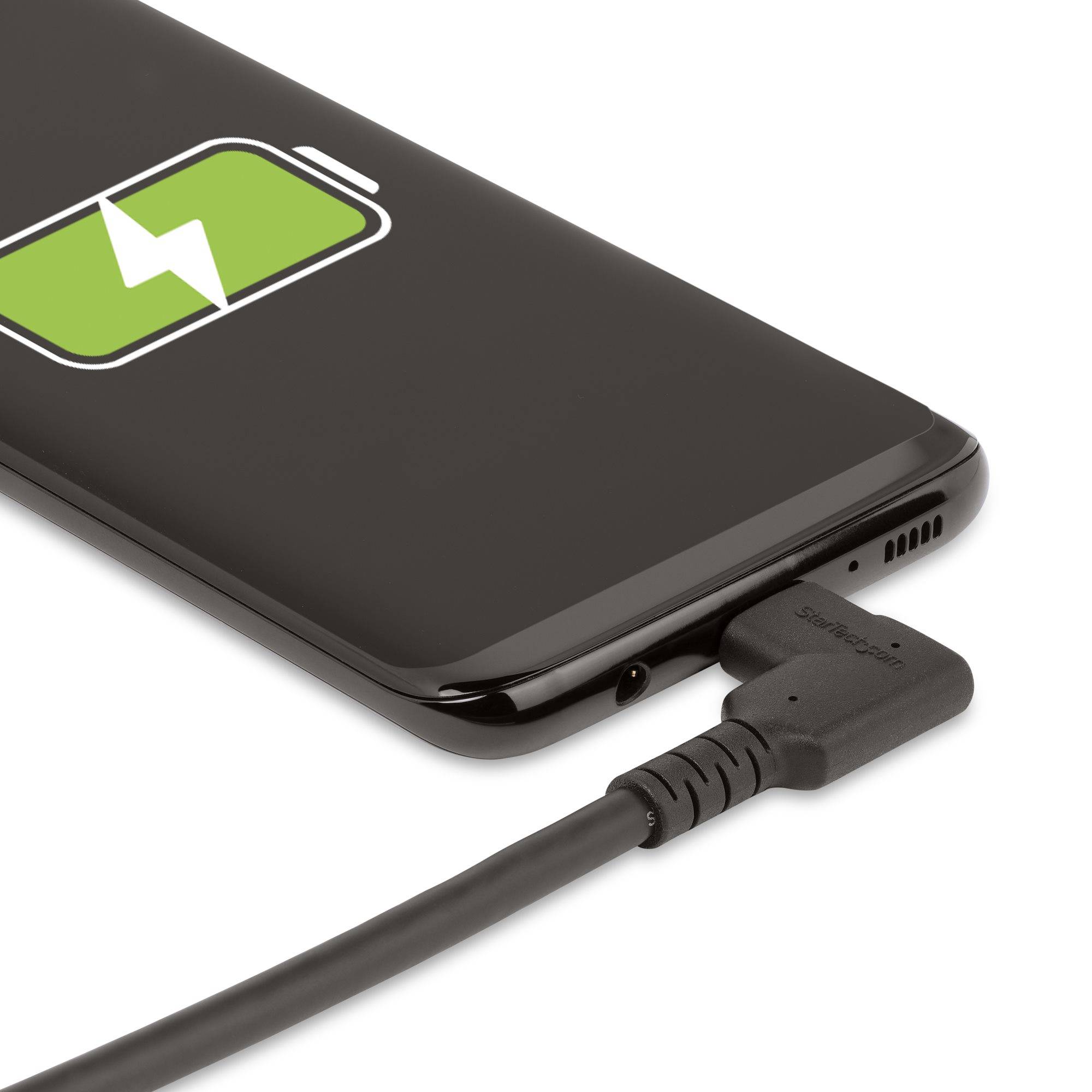 Rca Informatique - image du produit : RUGGED RIGHT ANGLE USB-C CABLE USB C TO C CABLE - 90 DEGREES