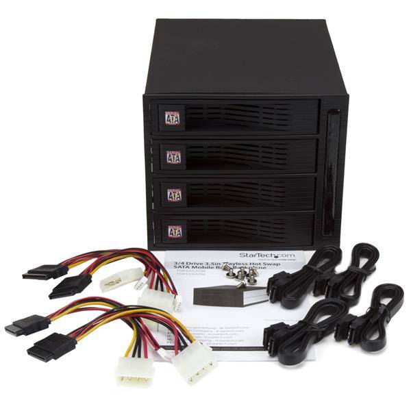 Rca Informatique - image du produit : RACK MOBILE SATA OUVERT POUR 4 DISQUES 3,5IN