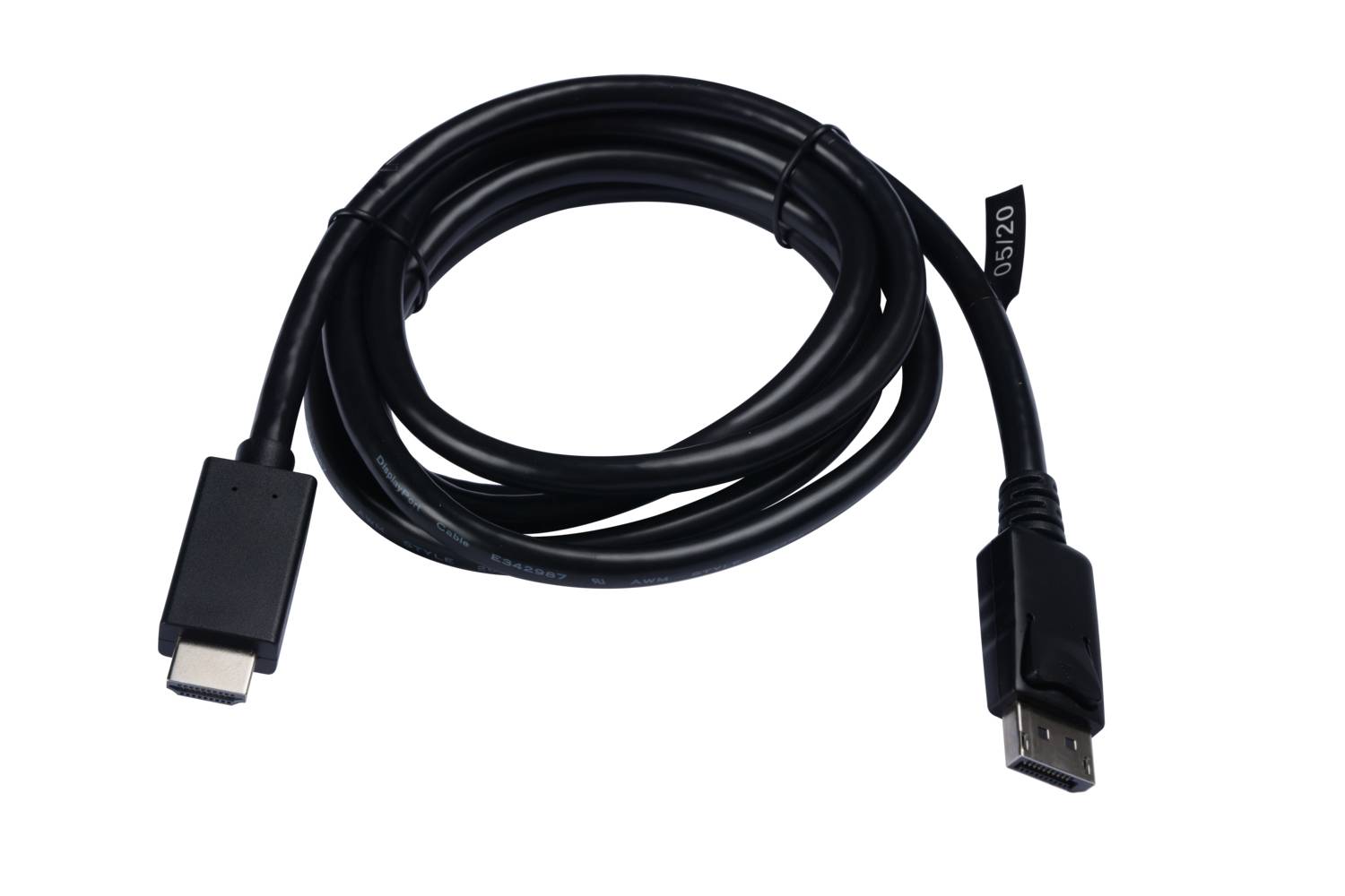 Rca Informatique - image du produit : DP TO HDMI CABLE 2M 6FT BLACK DP TO HDMI CABLE 21.6GBPS 4K UHD