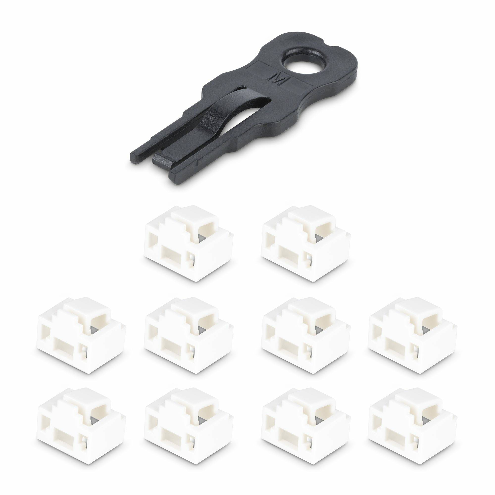 Rca Informatique - image du produit : RJ45 PORT LOCKS - 10 PACK ETHERNET PORT BLOCKER DUST COVER