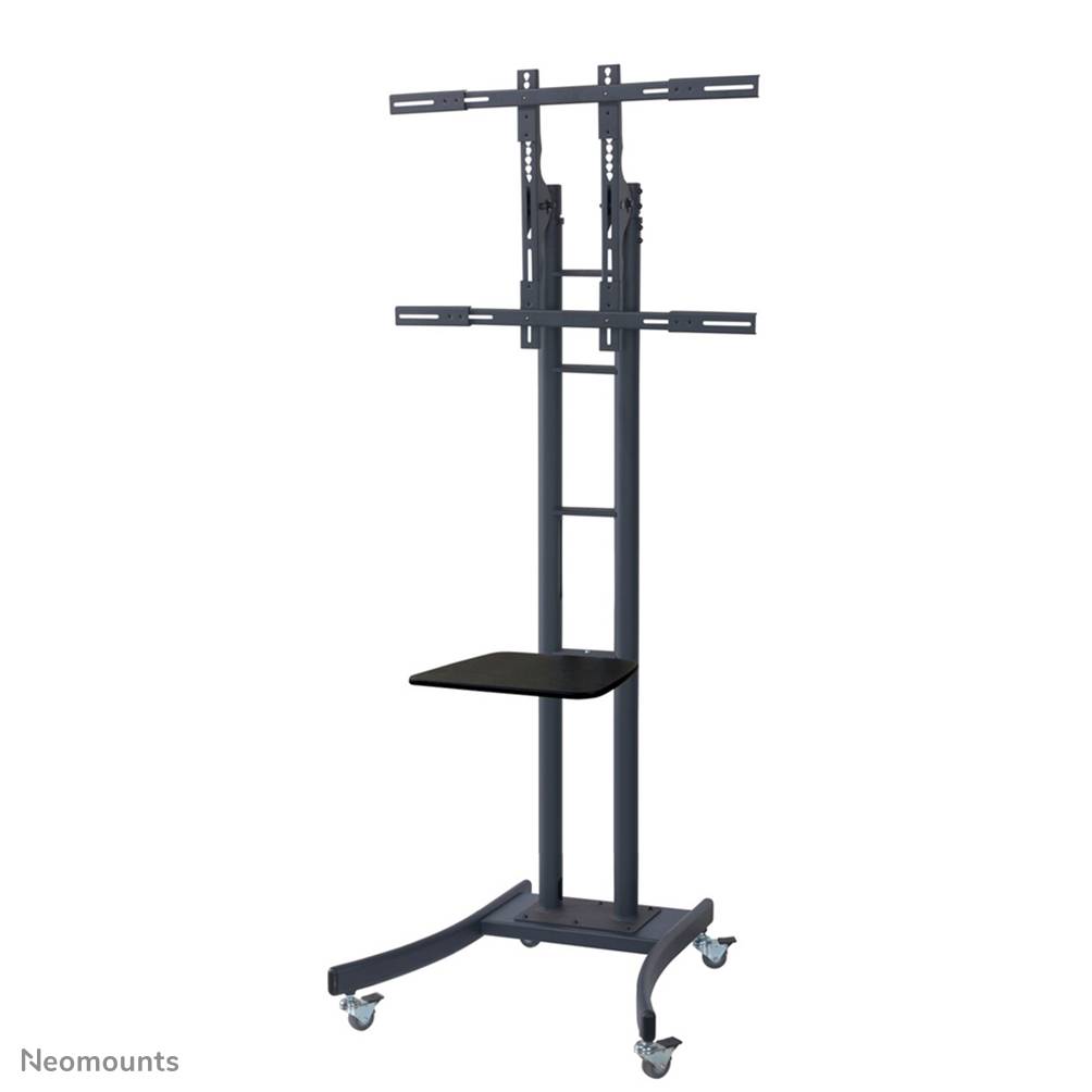 Rca Informatique - image du produit : MEUBLE SUR ROULETTES PR ECRAN H:115-185CM MAX125KG NOIR