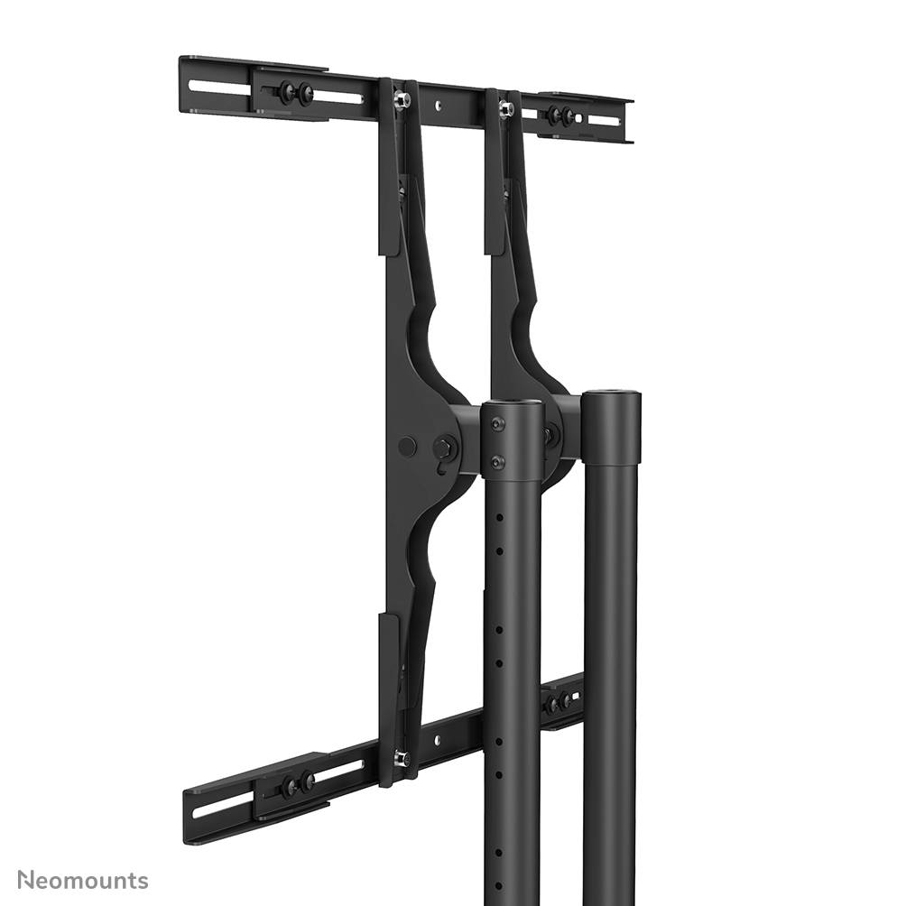 Rca Informatique - image du produit : MEUBLE SUR ROULETTES PR ECRAN H:115-185CM MAX125KG NOIR