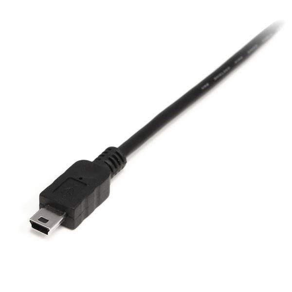 Rca Informatique - image du produit : CABLE MINI USB 2.0 DE 1M - A VERS MINI B - M/M