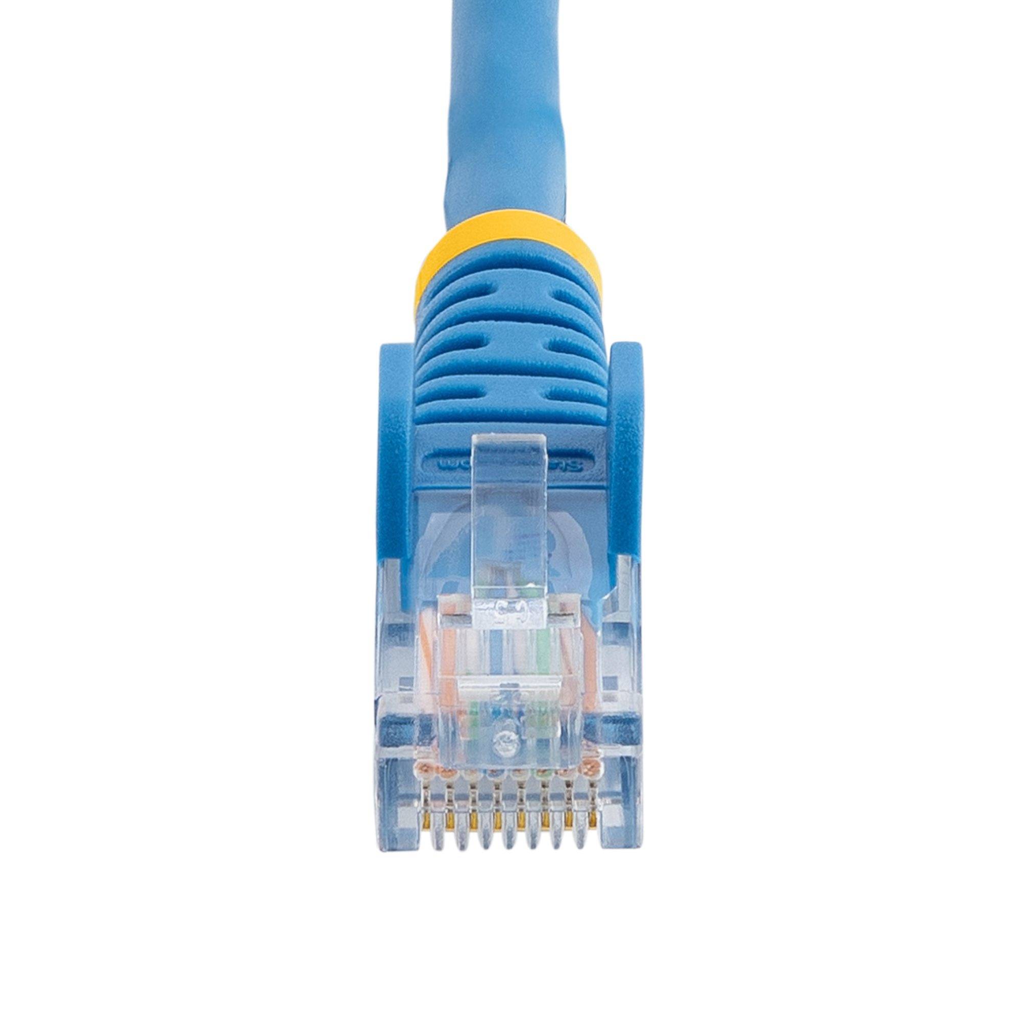 Rca Informatique - image du produit : CABLE RESEAU CAT5E UTP SANS CROCHET DE 3M - M/M - BLEU