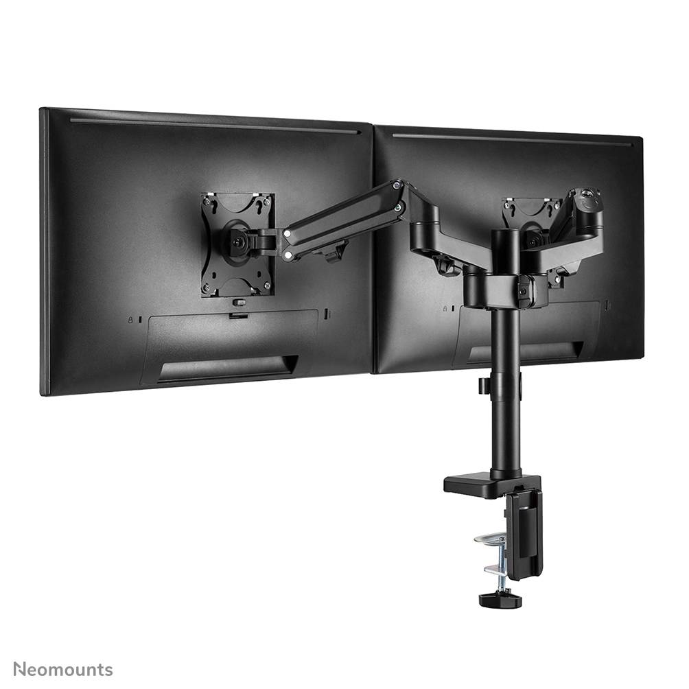 Rca Informatique - image du produit : NEWSTAR DESK POLE MOUNT (CLAMP/GROMMET) BLACK 17-27IN