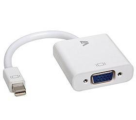 Rca Informatique - Image du produit : MINI DP TO VGA ADAPTER WHITE MINI DP TO VGA ADPTR 1080P FHD