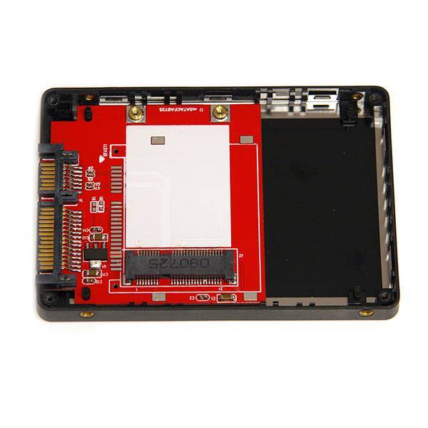 Rca Informatique - image du produit : BOTIER ADAPTATEUR SSD SATA VERS MINI SATA 25IN