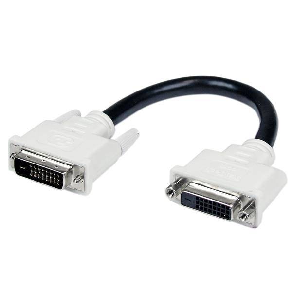 Rca Informatique - image du produit : CABLE DEXTENSION PROTECTEUR DE 15CM DVI-D DUAL LINK - M/F