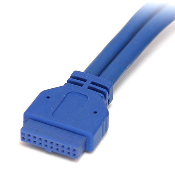 Rca Informatique - image du produit : CABLE USB3.0 AVEC MONTAGE SUR PANNEAU 2PORTS