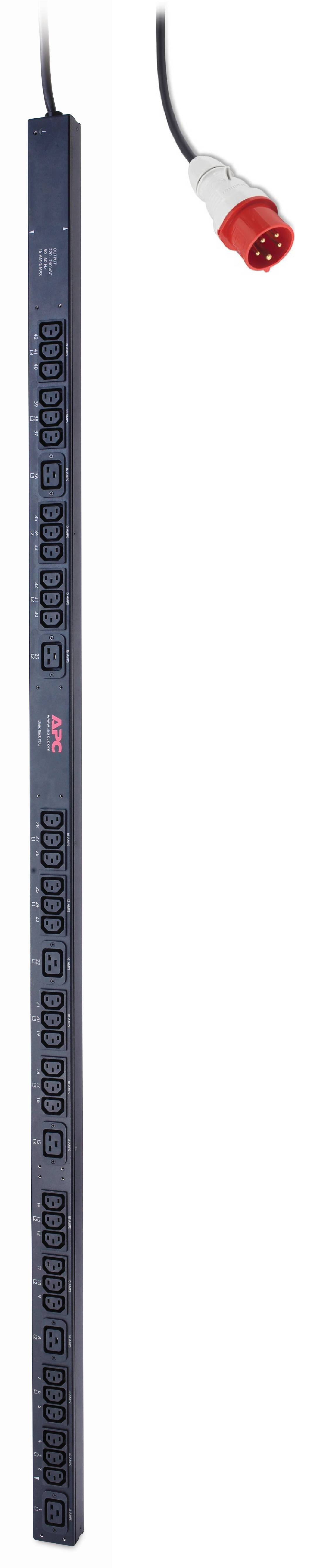 Rca Informatique - Image du produit : RACK PDU BASIC ZERO U 11 KW 230V (36) C13 + (6) C19