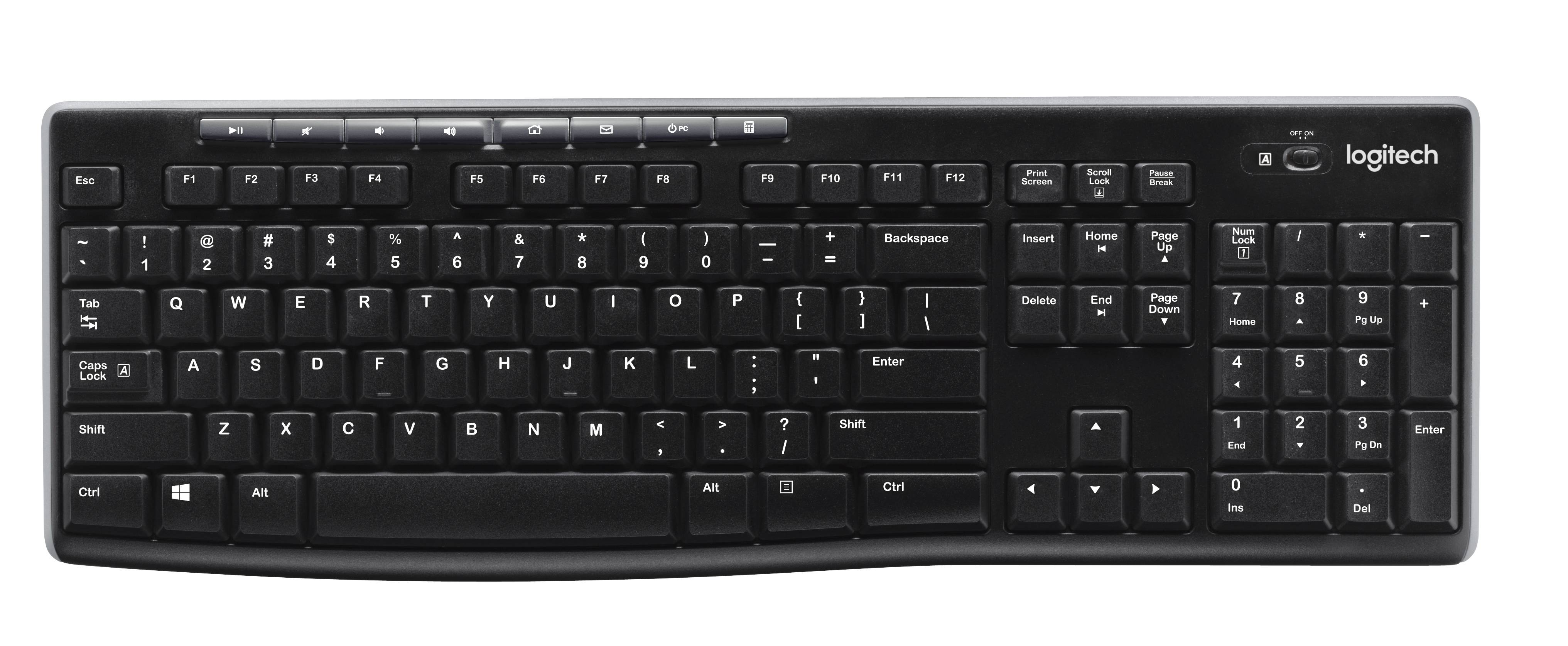 Rca Informatique - image du produit : WIRELESS KEYBOARD K270 EN