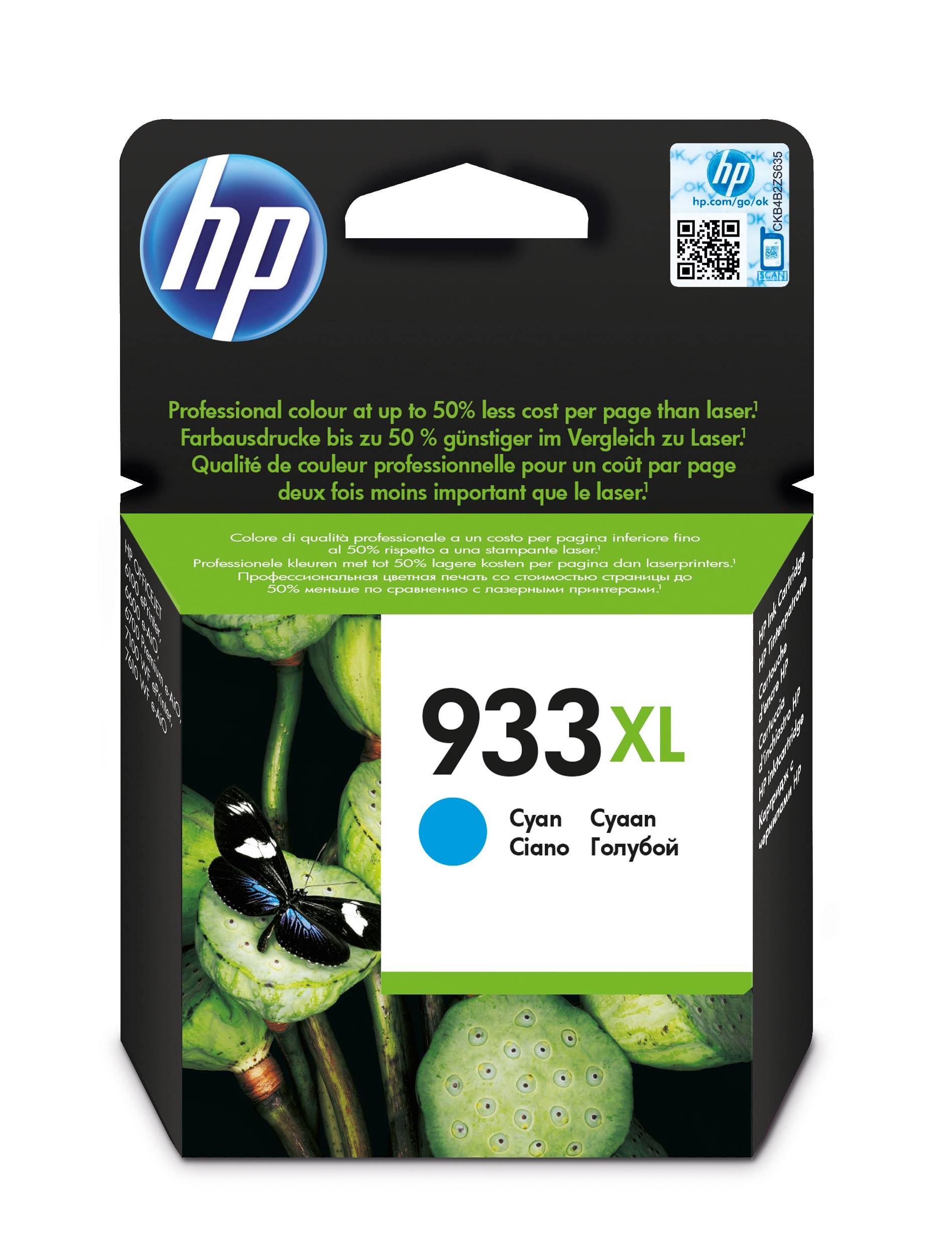 Rca Informatique - Image du produit : INK CARTRIDGE NO 933 XL CYAN DE/FR/BE/NL/UK/IT/SE