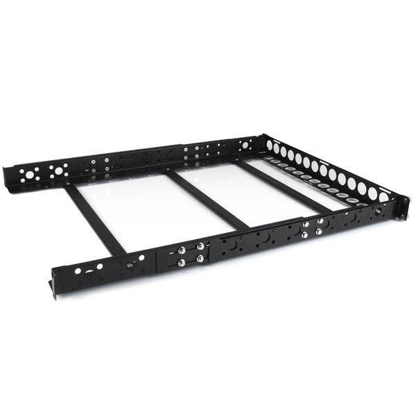 Rca Informatique - image du produit : 1U FIXED 19 ADJUSTABLE DEPTH UNIVERSAL SERVER RACK RAILS