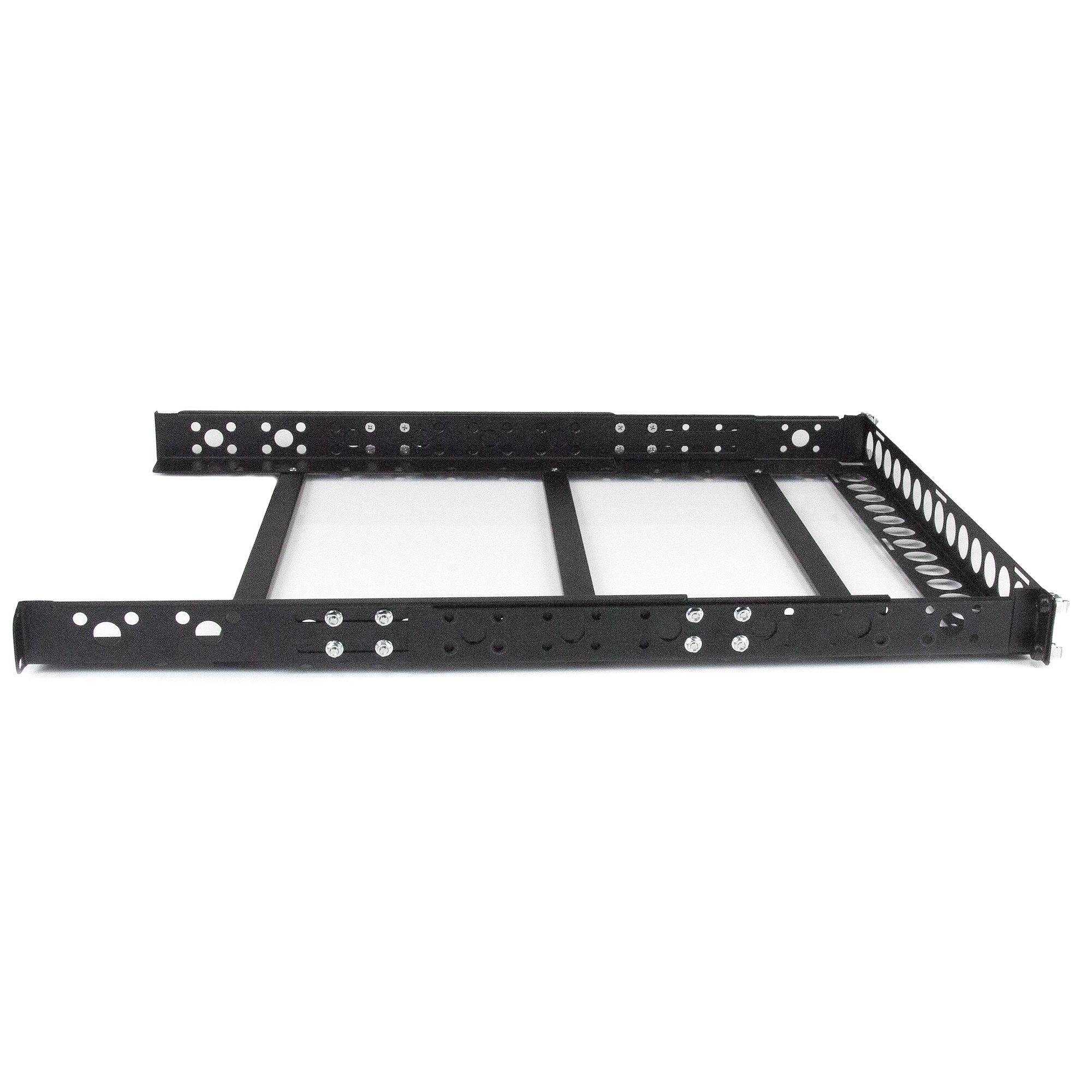 Rca Informatique - image du produit : 1U FIXED 19 ADJUSTABLE DEPTH UNIVERSAL SERVER RACK RAILS