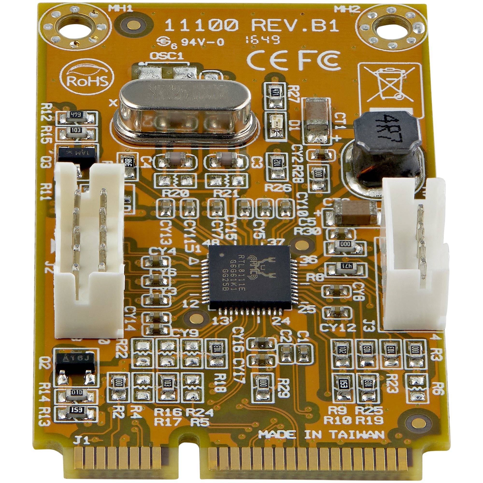 Rca Informatique - image du produit : CARTE RESEAU MINI PCI EXPRESS GIGABIT ETHERNET NIC