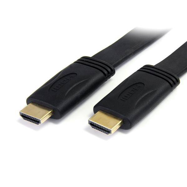 Rca Informatique - image du produit : CABLE HDMI PLAT HAUTE VITESSE AVEC ETHERNET  - M/M - 5 M