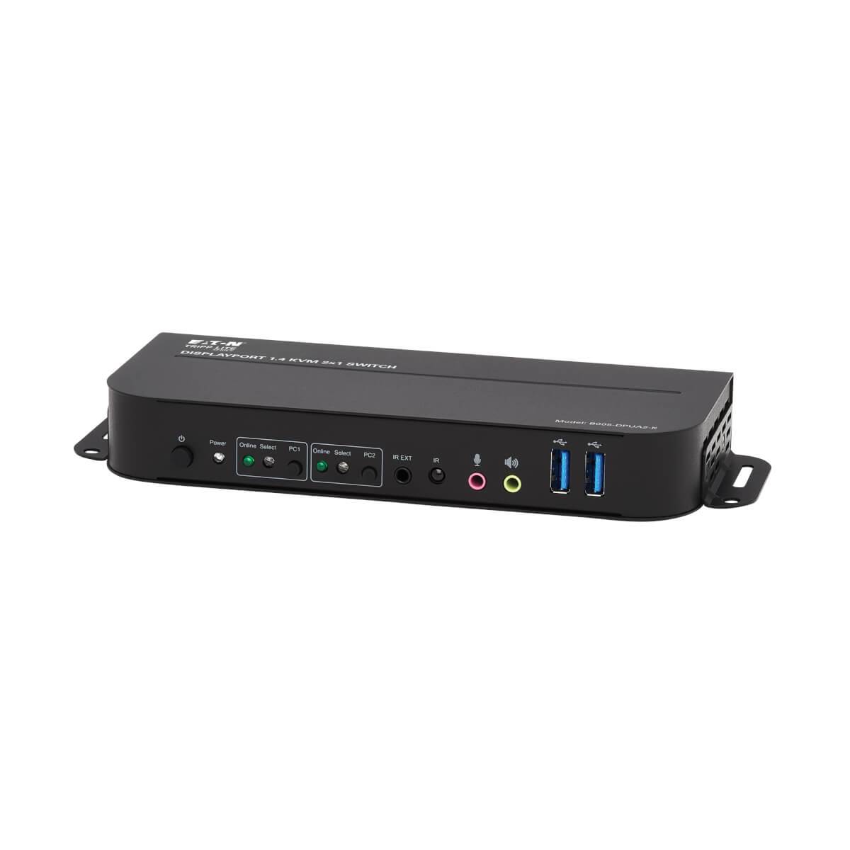 Rca Informatique - image du produit : 2PT DISPLAYPORT/USB KVM SWITCH 4K HDR HDCP DP USB SHARE USB3.0