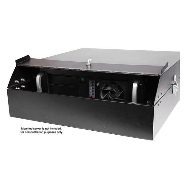 Rca Informatique - image du produit : RACK SERVEUR 4U A FIXATION MURALE HORIZONTALE SECURITAIRE