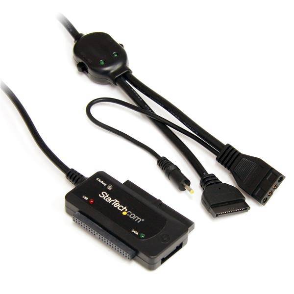 Rca Informatique - Image du produit : ADAPTATEUR CONVERTISSEUR USB 2.0 VERS SATA OU IDE 2.5 OU 3.5