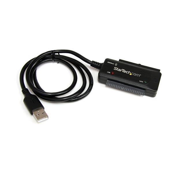 Rca Informatique - image du produit : ADAPTATEUR CONVERTISSEUR USB 2.0 VERS SATA OU IDE 2.5 OU 3.5