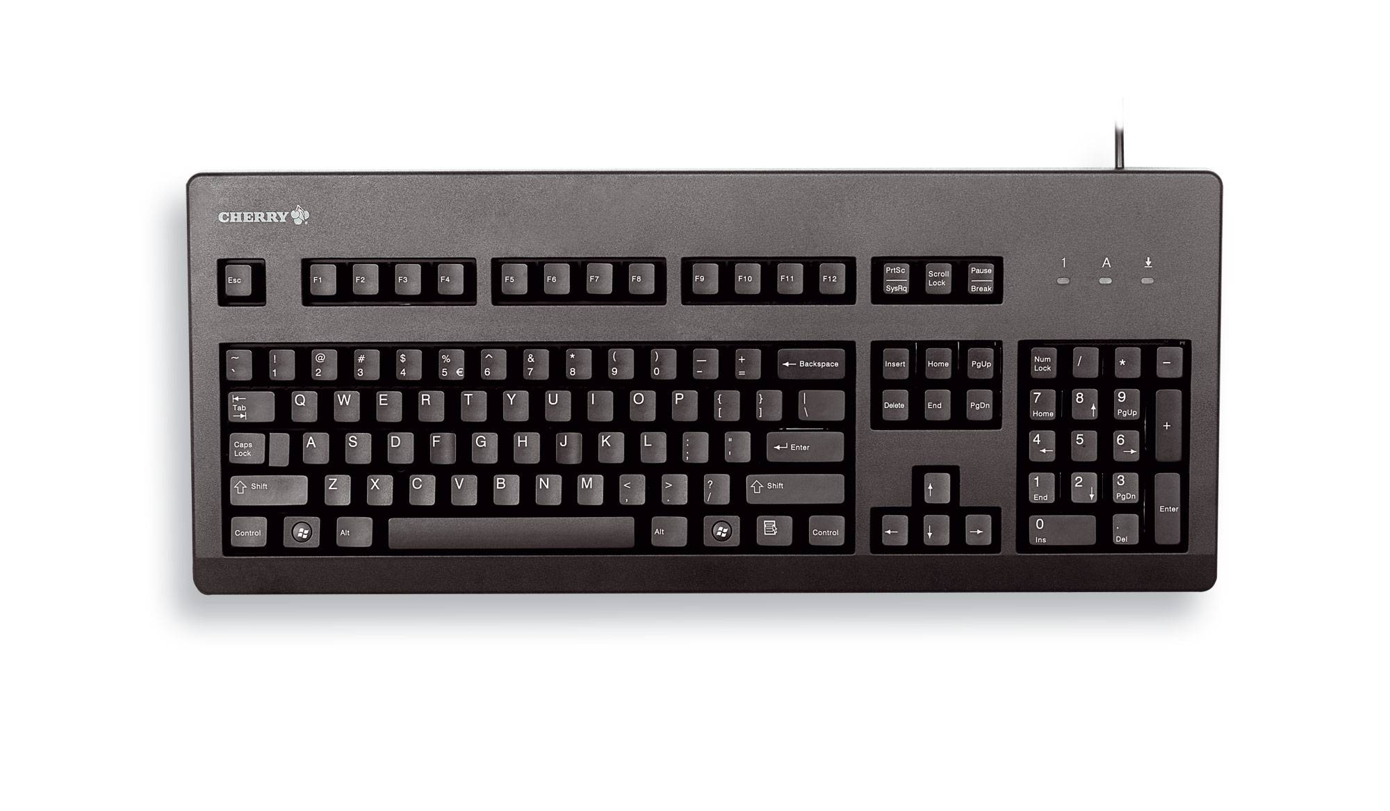 Rca Informatique - Image du produit : KEYBOARD BLACK USB/PS/2 ADAPTER