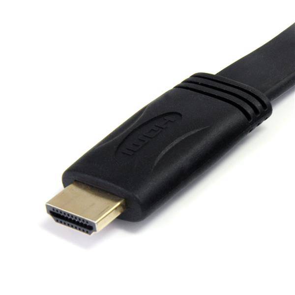 Rca Informatique - image du produit : CABLE HDMI PLAT HAUTE VITESSE AVEC ETHERNET  - M/M - 5 M