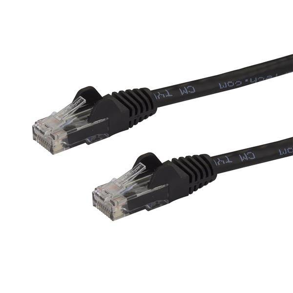 Rca Informatique - Image du produit : CABLE PATCH CAT6 RJ45 GIGABIT UTP DE 10M - NOIR