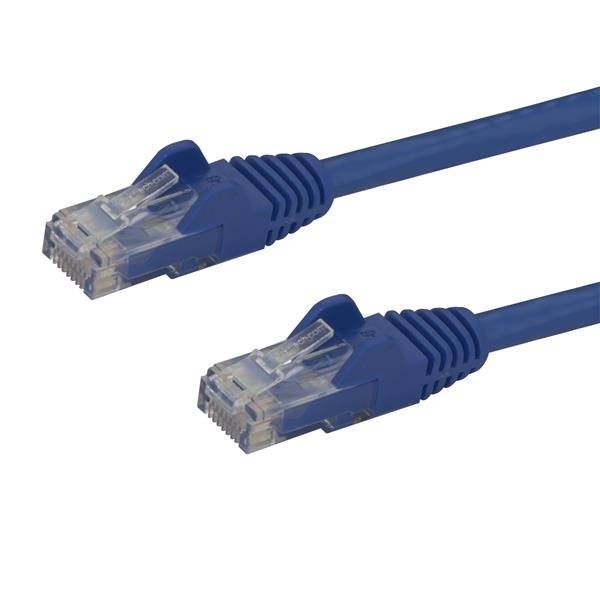 Rca Informatique - Image du produit : CABLE PATCH CAT6 RJ45 GIGABIT UTP - 15M - SANS CROCHET - BLEU