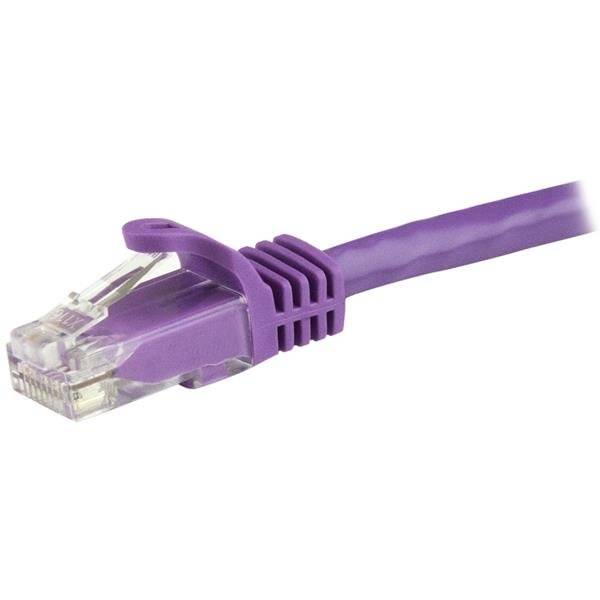 Rca Informatique - image du produit : CABLE RESEAU CAT6 GIGABIT UTP SANS CROCHET DE 15M - VIOLET