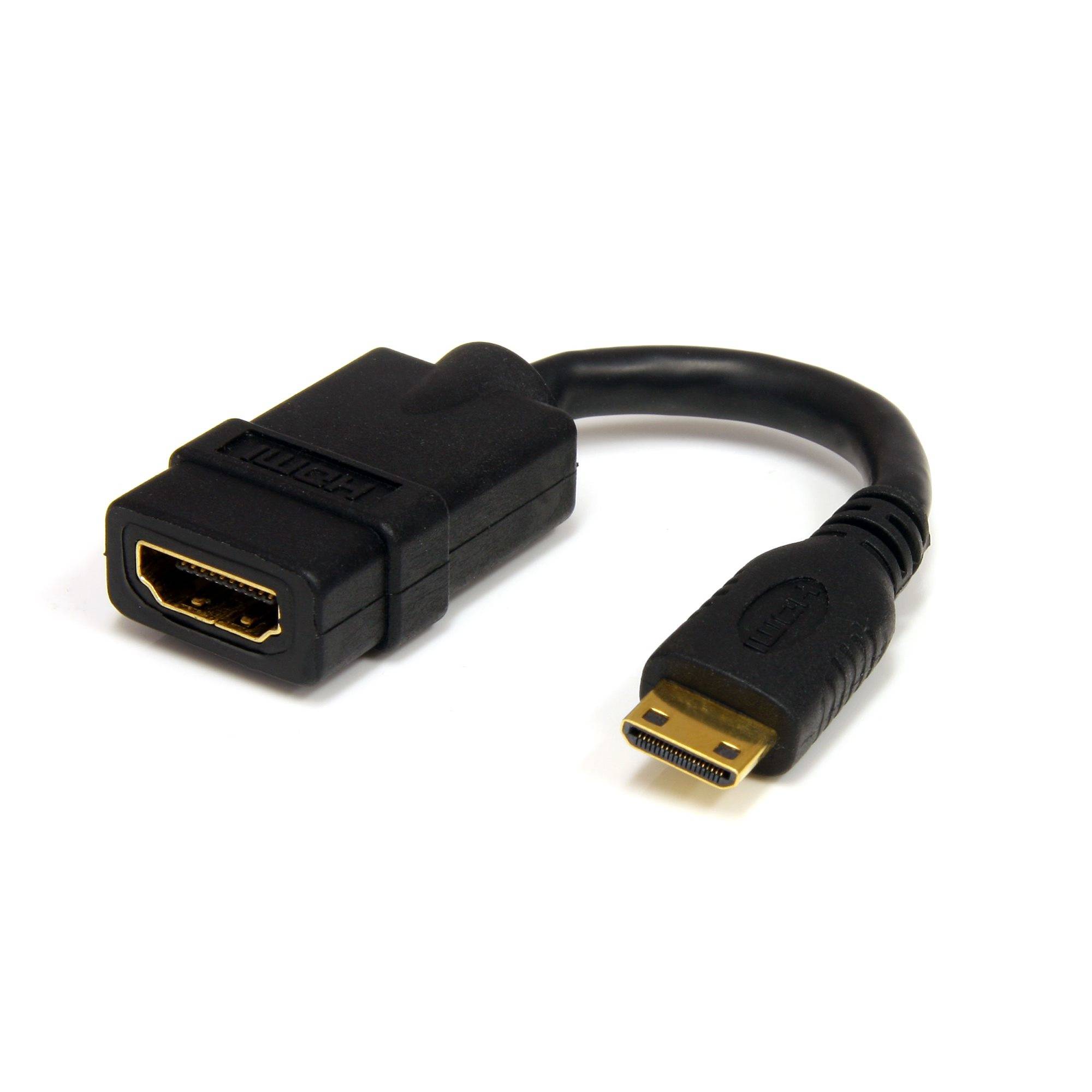 Rca Informatique - Image du produit : CABLE HDMI DE 13CM - HDMI VERS HDMI MINI - F/M