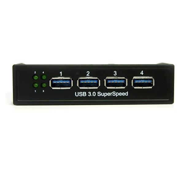 Rca Informatique - image du produit : CONCENTRATEUR DE PANNEAU USB3.0 A 4PORTS - 35IN/525IN