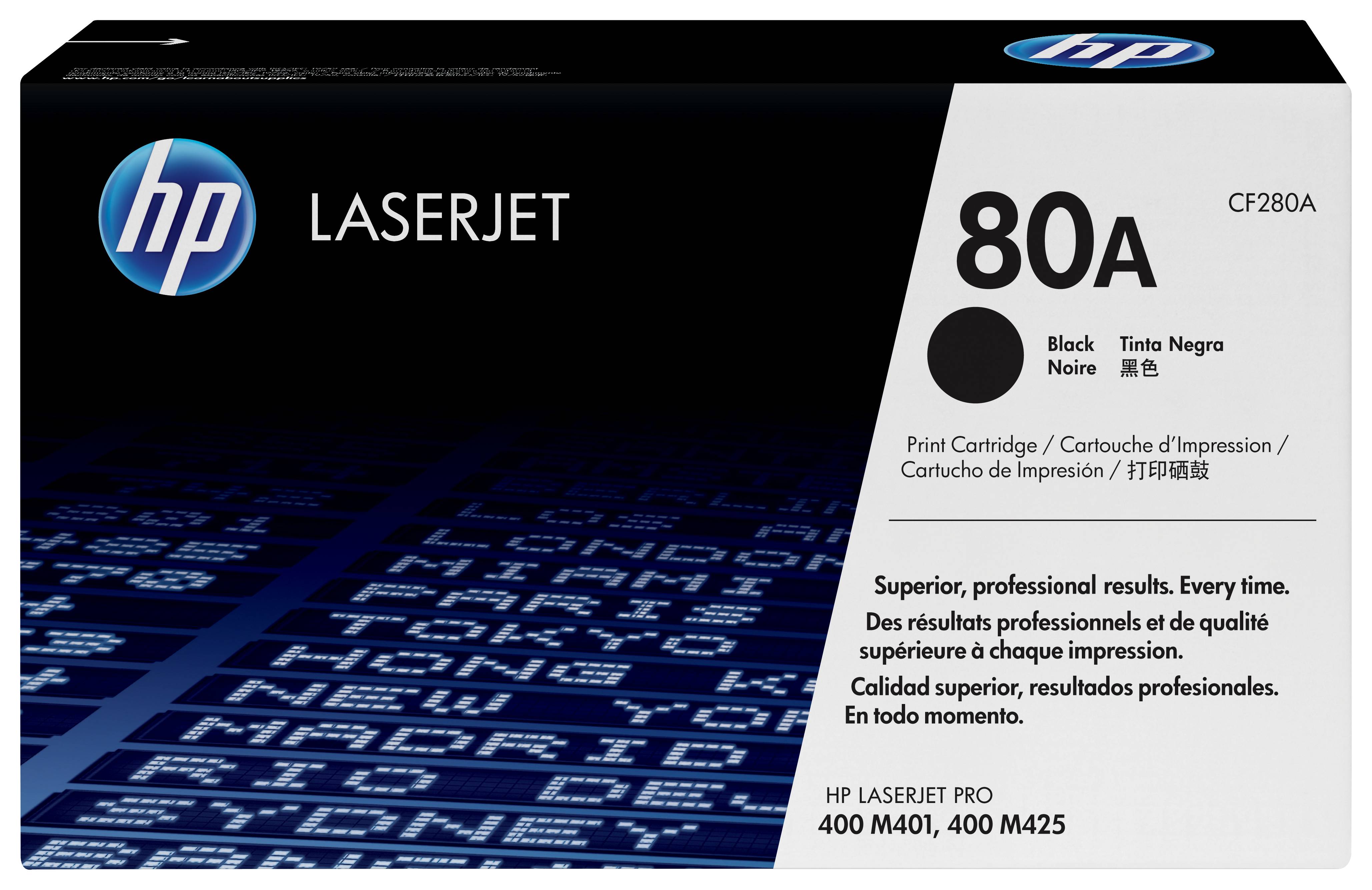 Rca Informatique - Image du produit : TONER CARTRIDGE 80A BLACK .