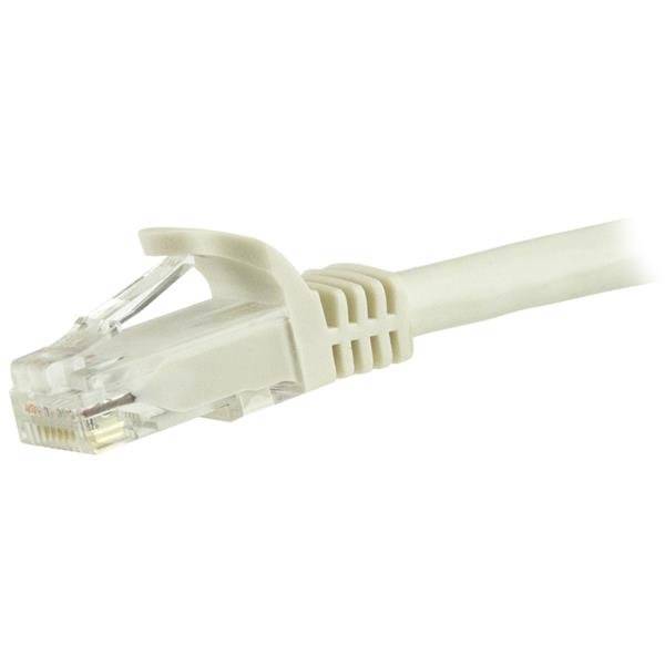 Rca Informatique - image du produit : CABLE PATCH UTP CAT6 BLANC SANS CROCHET