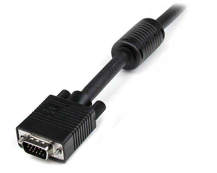 Rca Informatique - image du produit : 1M COAX HIGH RESOLUTION MONITOR VGA CABLE - HD15 M/M