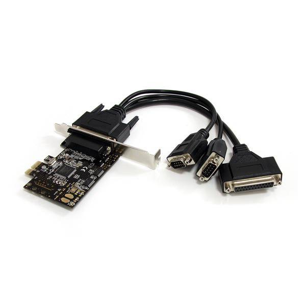 Rca Informatique - Image du produit : 2S1P PCI EXPRESS SERIAL PARALLE COMBO CARD WITH BREAKOUT CABLE