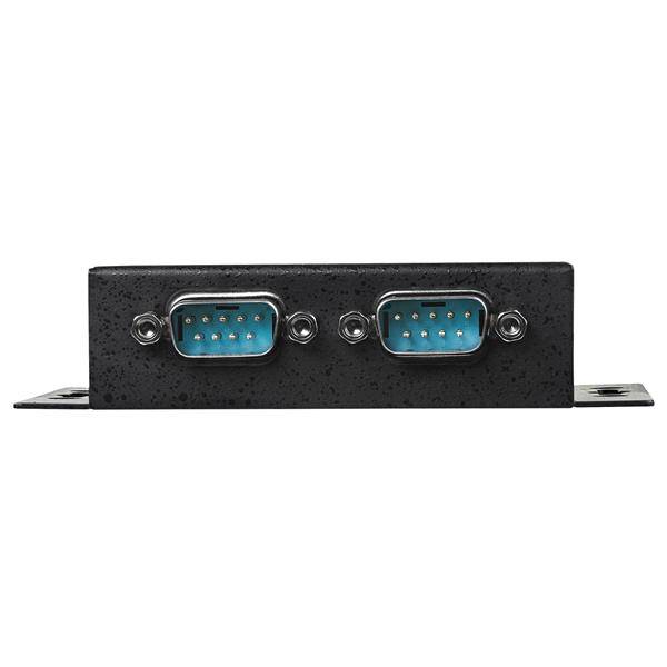 Rca Informatique - image du produit : 2 PORT INDUSTRIAL WALL MOUNTABL USB TO SERIAL ADAPTER HUB