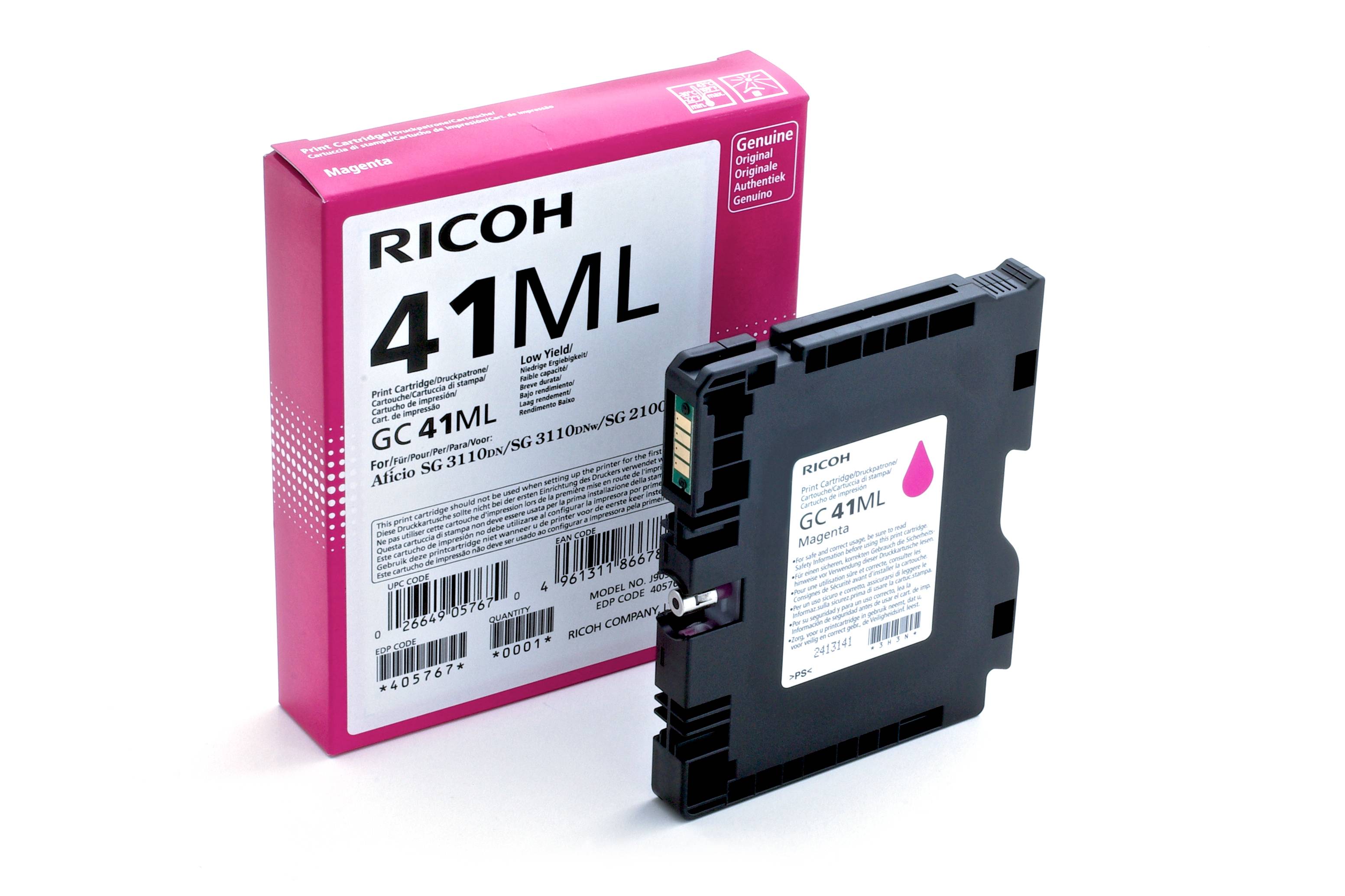 Rca Informatique - Image du produit : LOW YIELD GEL CART. MAGENTA RICOH 0.4K