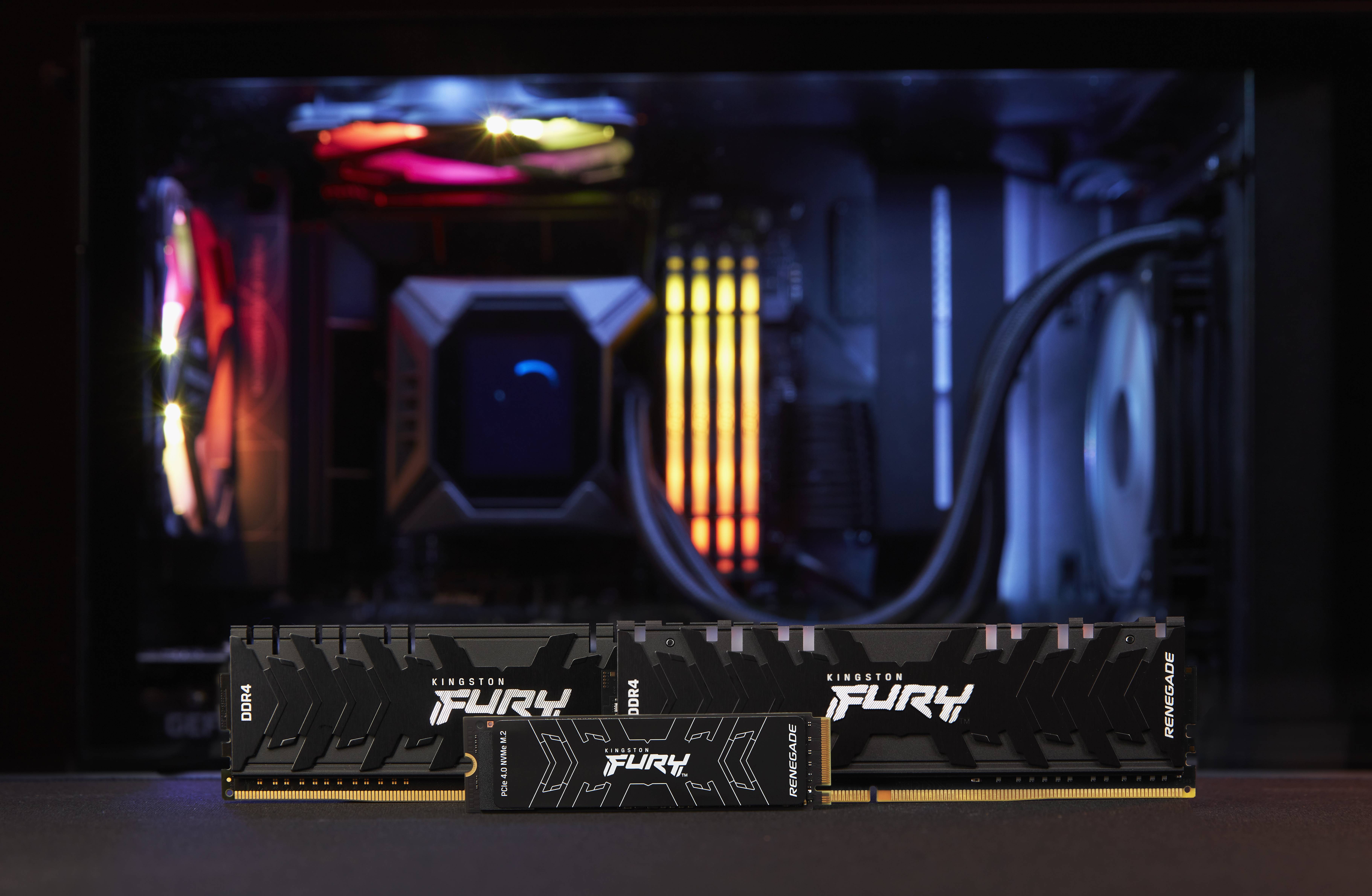 Rca Informatique - image du produit : 4000G FURY RENEGADE M.2 2280 PCIE 4.0 NVME SSD