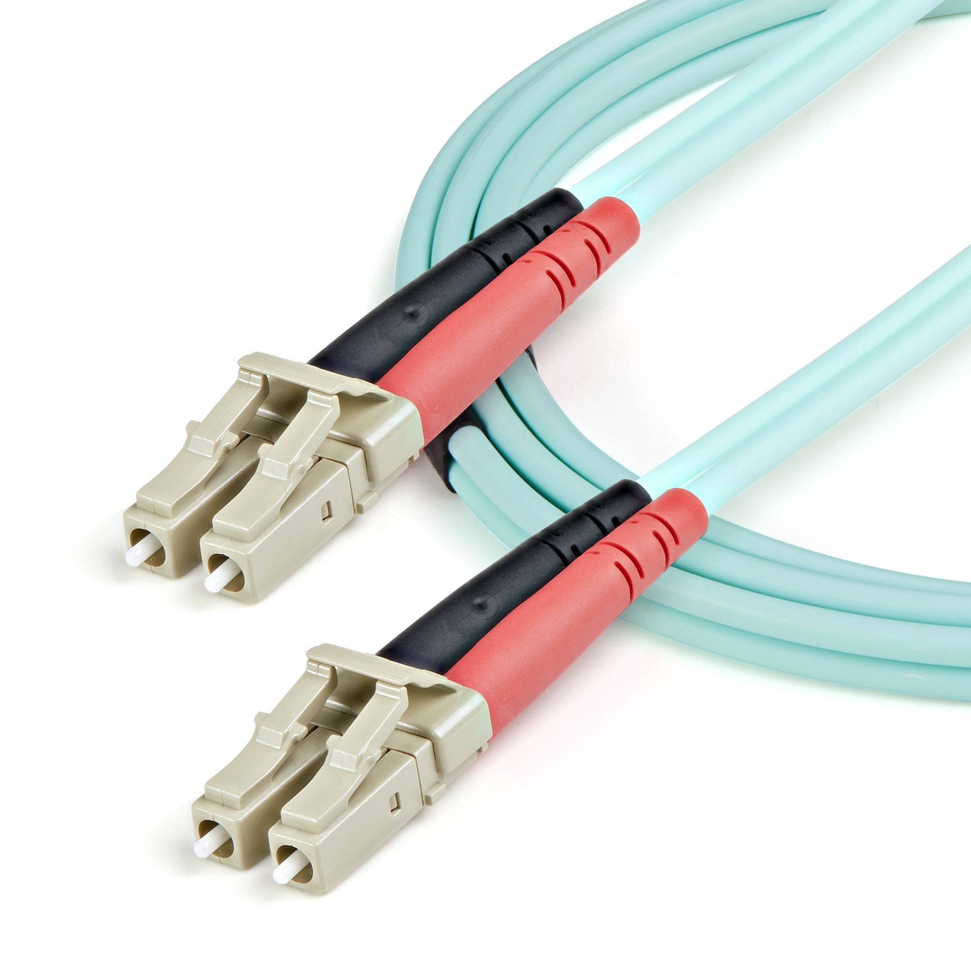 Rca Informatique - image du produit : 1M 10GB AQUAMULTIMODE 50/125 DU PLEX FIBER PATCH CABLE LC/LC