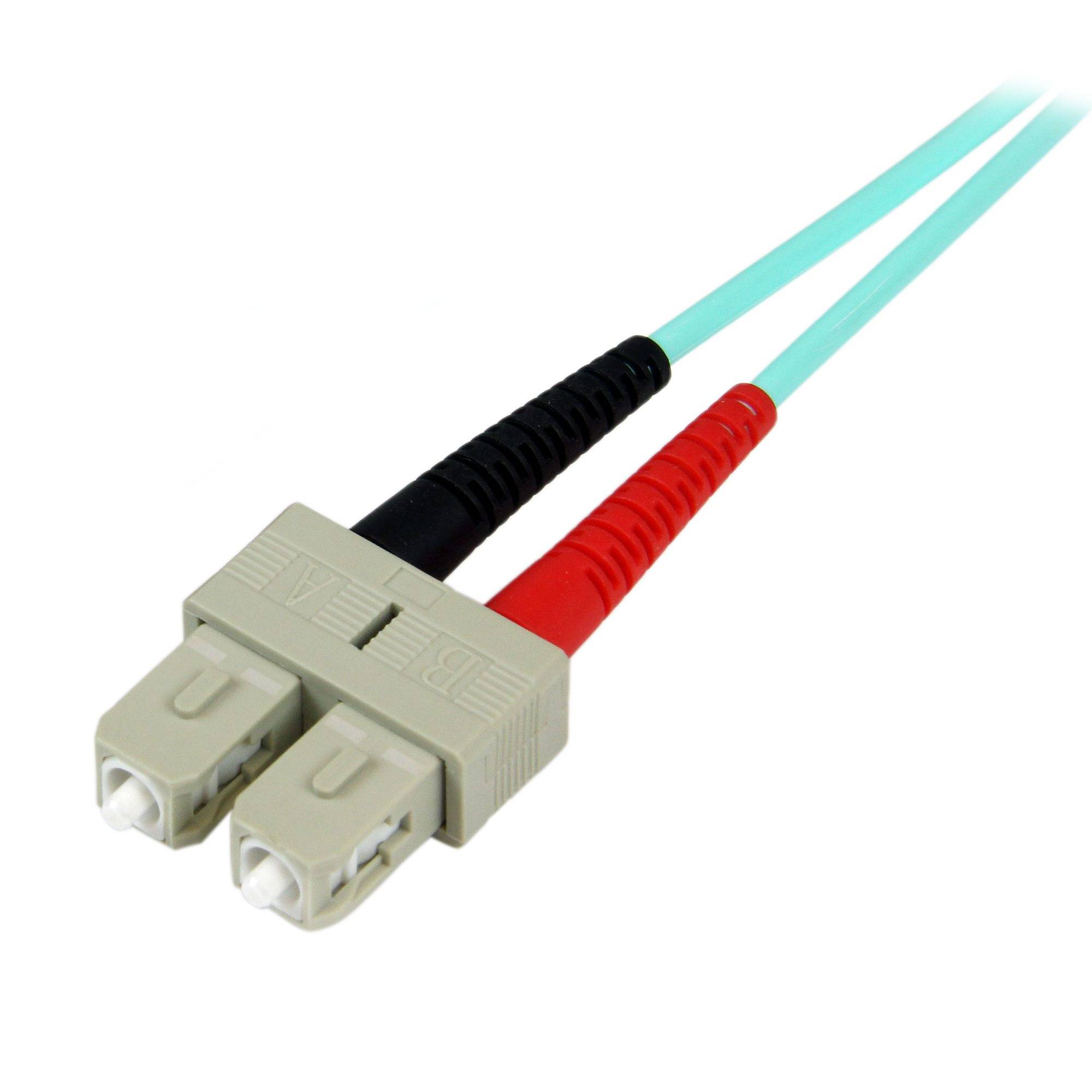 Rca Informatique - image du produit : FIBER OPTIC CABLE - 10 GB AQUA - MULTIMODE DUPLEX 50/125 - LSZH