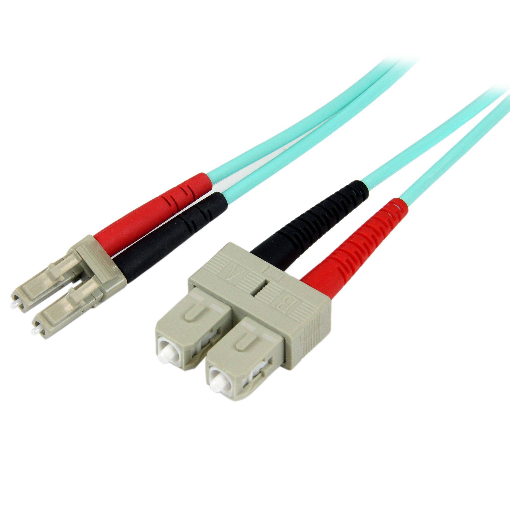 Rca Informatique - Image du produit : FIBER OPTIC CABLE - 10 GB AQUA - MULTIMODE DUPLEX 50/125 - LSZH