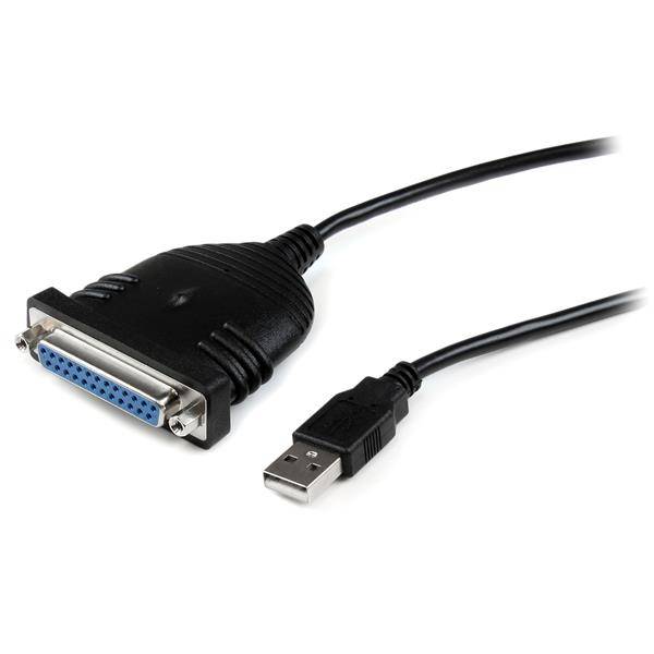 Rca Informatique - image du produit : CABLE ADAPTATEUR USB VERS DB25 POUR IMPRIMANTE 180M M/F