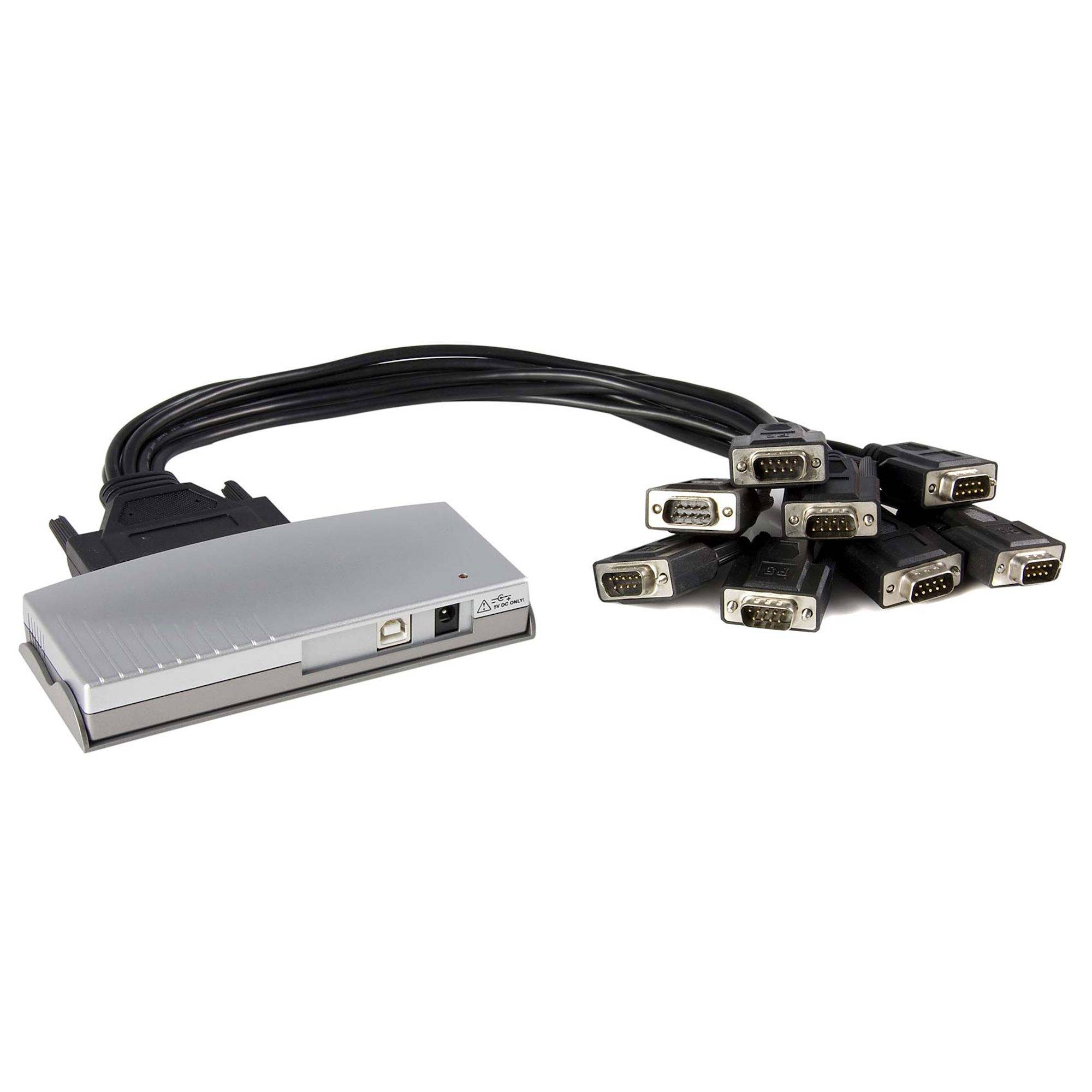 Rca Informatique - image du produit : HUB ADAPTATEUR USB VERS SERIE RS232 DB9 8 PORTS