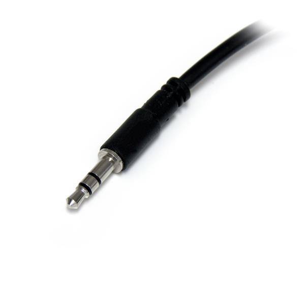 Rca Informatique - image du produit : CABLE REPARTITEUR STEREO SLIM MALE VERS 2FEMELLES - 35MM