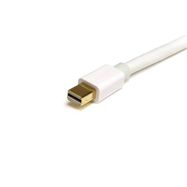 Rca Informatique - image du produit : CABLE BLANC MINI DISPLAYPORT DE 2M- M/M