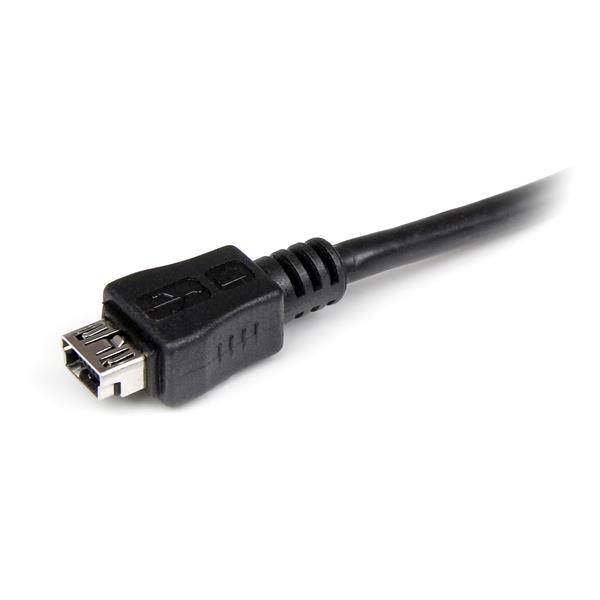 Rca Informatique - image du produit : CABLE ADAPTATEUR MICRO USB VERS MINI USB - M/F - 15CM