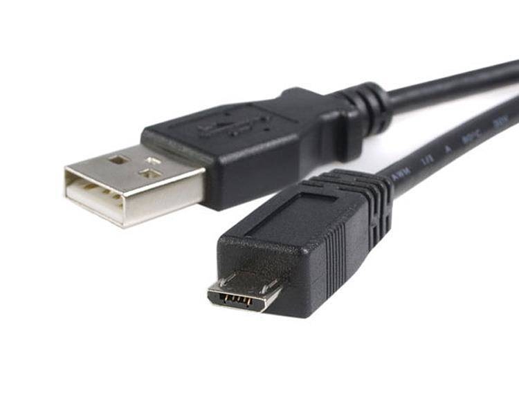Rca Informatique - Image du produit : CABLE MICRO USB DE 3M - USBA VERS MICROB - M/M