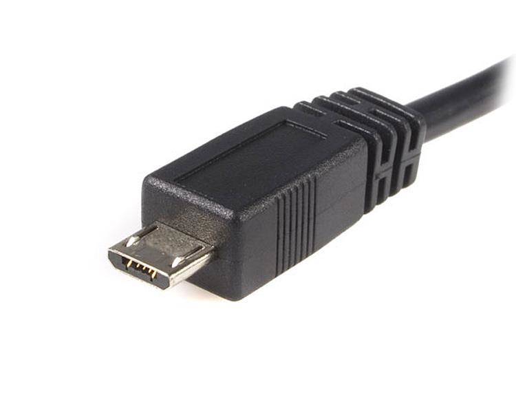 Rca Informatique - image du produit : CABLE MICRO USB DE 3M - USBA VERS MICROB - M/M