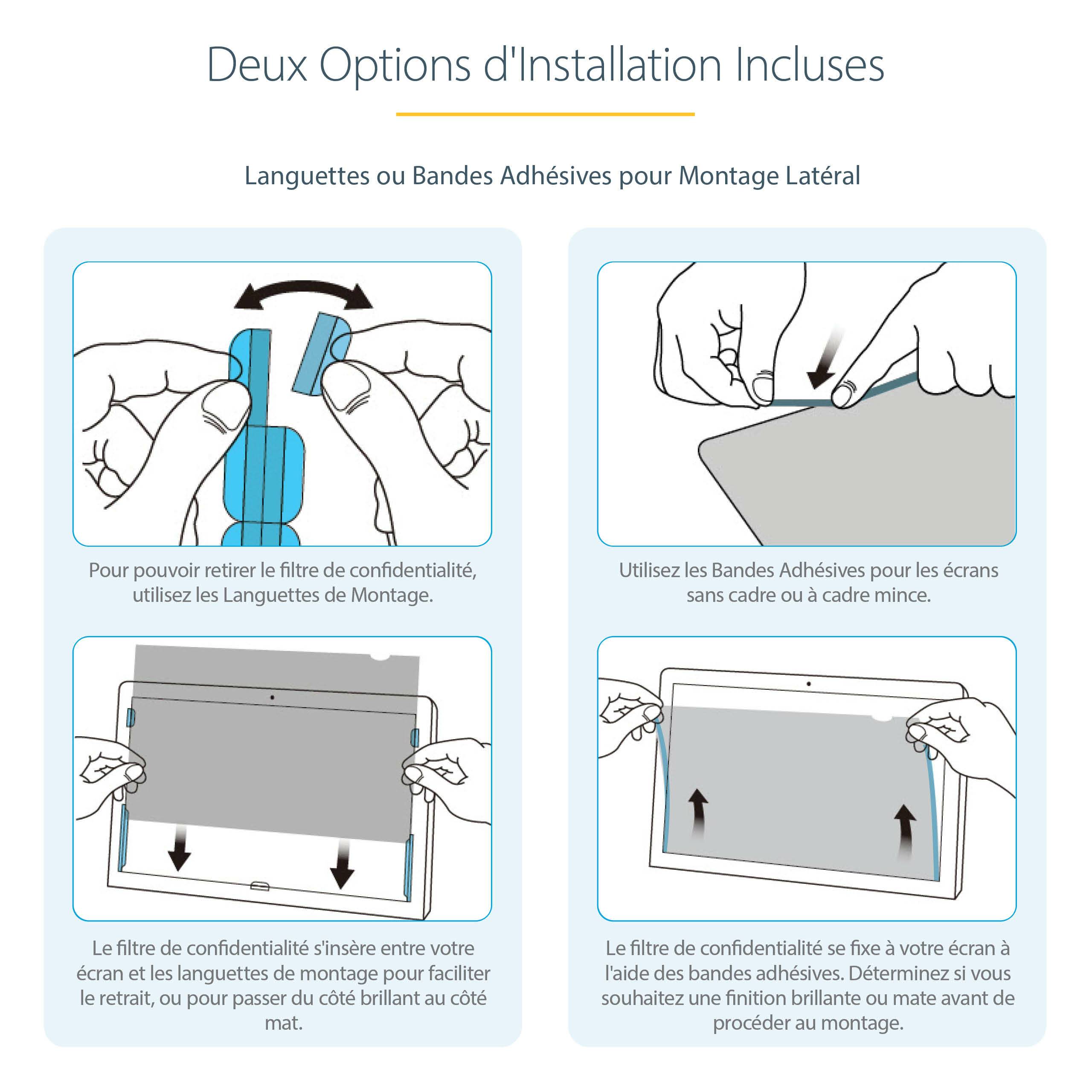 Rca Informatique - image du produit : 14IN LAPTOP PRIVACY SCREEN - ANTI-GLARE BLUE LIGHT FILTER